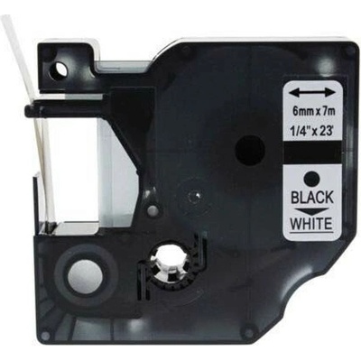 Alternatívna páska Dymo 43613, S0720780, 6mm x 7m, čierna tlač / biely podklad