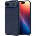Spigen Удароустойчив силиконов (TPU) калъф за iPhone 17 Air - Spigen Liquid Air Case (тъмносин) (ACS10303)