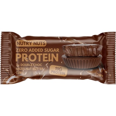 NUTRY NUTS Dvojitá čokoláda s lískooříškovým máslem 42g – Zboží Dáma