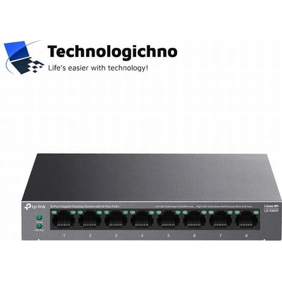 Комутатор TP-Link LS108GP 8-портов PoE+ (LS108GP)