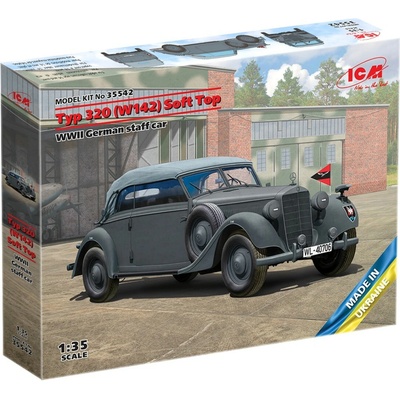 ICM Typ 320 W142 Cabriolet Soft Top WWII German staff car 1:35