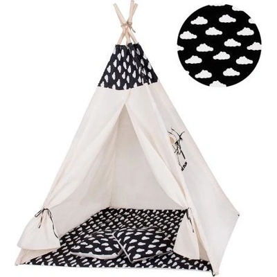 Springos Teepee obláčiky čierny