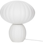 Hübsch Бяла стъклена настолна лампа (височина 28 cm) Kumu - Hübsch (991107)