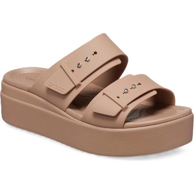 Crocs Сандали Crocs Women's Brooklyn Flat Sandals - Latte