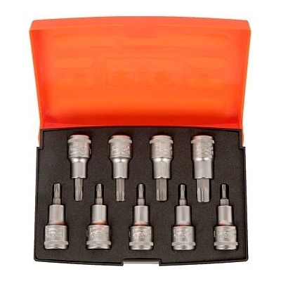 BAHCO hlavice nástrčné 1/2" TORX, T20-T60, 9-dielna súprava, ISO 1174/DIN 3120, S9TORX
