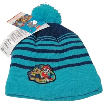 chlapecká zimní čepice Tlapková patrola tyrkys