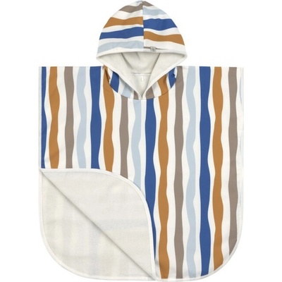 Lässig splash Beach Poncho waves blue nature