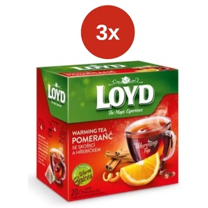 LOYD Лойд затоплящ чай пирамида портокал+канела+карамфил 3x40g
