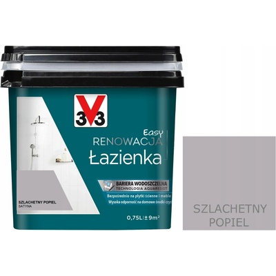 V33 Akrylová barva na obklady 0,75 l Světle šedá satén