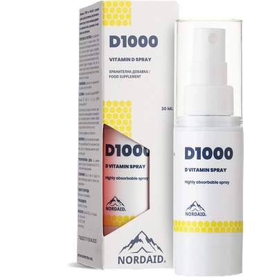 Nordaid D1000/ Витамин D3 1000 IU/ 25 g спрей за уста 30 ml | Nordaid (010478 NRD)