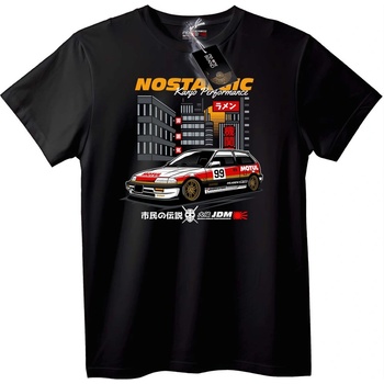 NOONEBRAND Тениска Носталгичен JDM - 2XL, White
