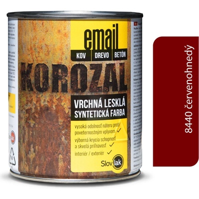 Slovlak Korozal Email 0,75 kg Červenohnedý