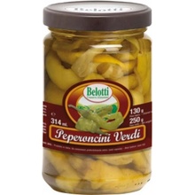 Belotti Zelené chilli papričky Peperoncini Verdi 314 ml