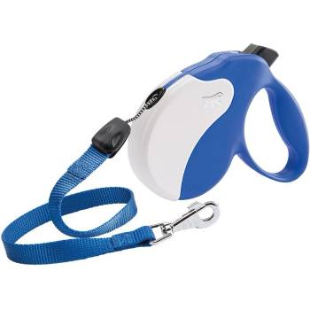 Ferplast - Amigo Cord Large - Автоматичен повод за кучета до 50 кг, 5 метра въже, синьо бял