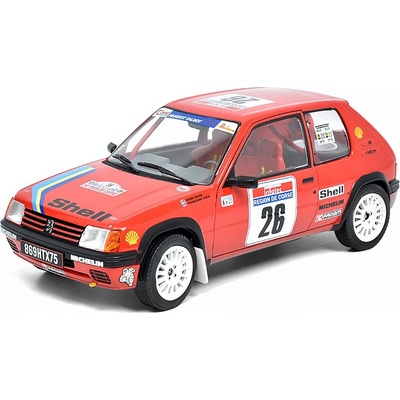 Peugeot 205 26 Rallye Tour de Corse 1990 Solido 1:18