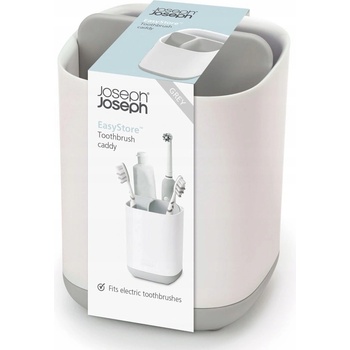 JOSEPH Stojan na kefky easyStore ™ Toothbrush Caddy, malý, biely / šedý 70509