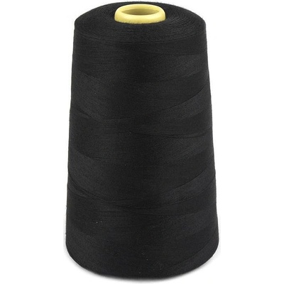 Prima-obchod Polyesterové nitě pro overlocky i klasické šití návin 5000 yards PES 40/2, barva 807 Black