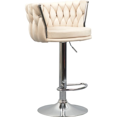 Kondela BRIN béžová Velvet látka / chrom