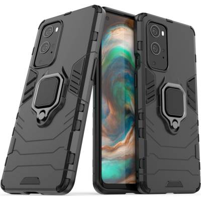 Púzdro IZMAEL OnePlus 9 Pro Odolné Ring Armor Case čierne