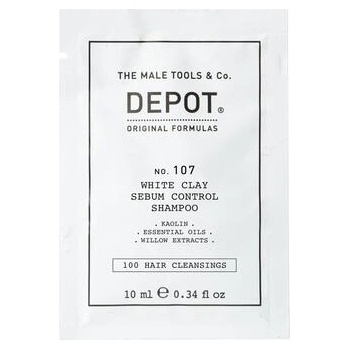 Depot No. 107 White Clay Sebum Control шампоан за мазен скалп 10 ml