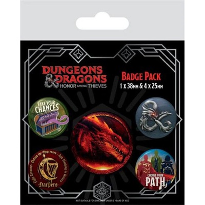 Pyramid International Dungeons & Dragons Odznaky 5 Pack