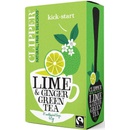 Clipper Fair Trade zelený čaj Limetka a Zázvor 20 s