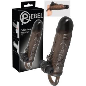 Rebel - вибриращ пенис удължител - 19 см