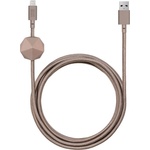 Native Union Здрав плетен кабел за устройства с Lightning порт (2 метра) - Native Union Anchor Cable Lightning (кафяв) (ACABLE-KV-L-TAU)