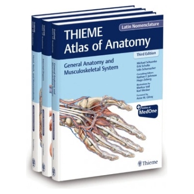 THIEME Atlas of Anatomy, Latin Nomenclature, Three Volume Set, Third Edition