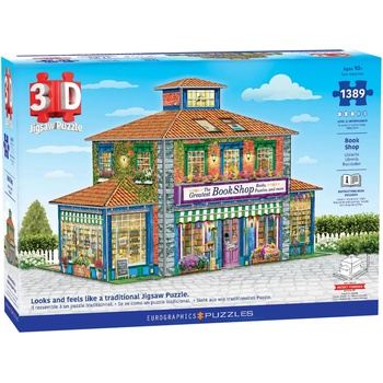 EUROGRAPHICS - Puzzle Book Shop (3D) - 1 000 piese