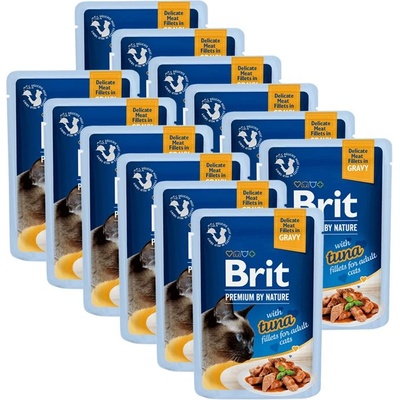 Brit Капсула BRIT Premium Cat Delicate Fillets in Gravy with Tuna 12 x 85 г