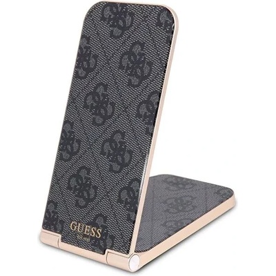 GUESS сгъваема индуктивна 2в1 15W черна 4G Pattern MagSafe (GUDCFAL4PEGK)