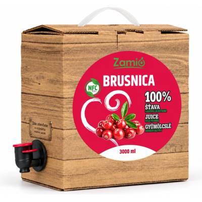 Zamio 100% ovocná šťava Brusnica 3 l