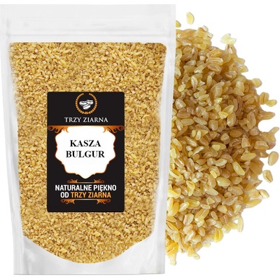 Trzy Bulgur ziarna sypká, přírodní, bohatá na vláknina 1000 g