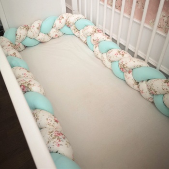 Blossom Bay Обиколник Blossom Bay - 330 cm, мента с цветя (ob-3-L-9-21-21)