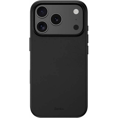 Benks Кожен кейс с MagSafe за iPhone 17 Pro - Benks Magnetic Vita Pro Leather Case (черен) (A069)