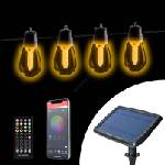  Димируема LED соларна гирлянда 25xLED/1, 5W/3, 7/5V 2200 mAh 15 m IP65 черна + дистанционно управление (LC4001)