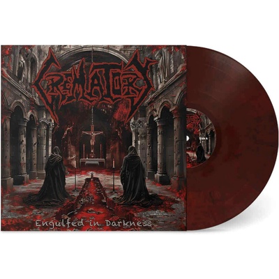 Crematory Engulfed In Darkness Blood Red Marbled LP