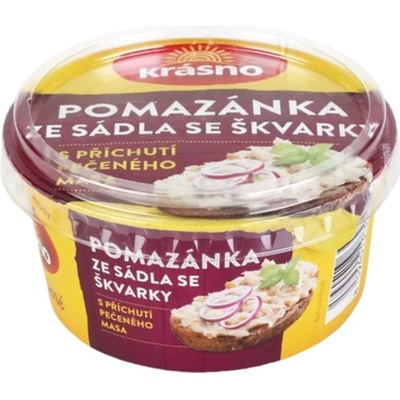 Krásno Pomazánka ze sádla se škvarky s příchutí pečeného masa 150 g