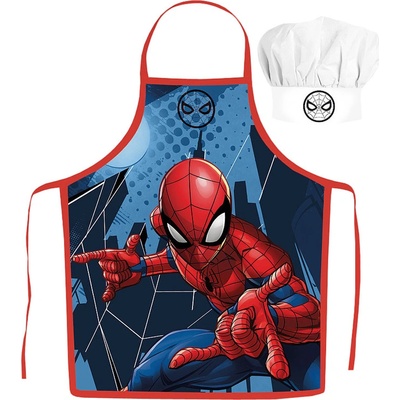 Javoli Chlapčenská zástera s kuchárskou čiapkou Spiderman