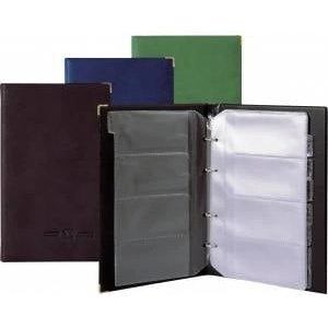 Biurfol Alphabetical Business Card Holder for 200 business cards black