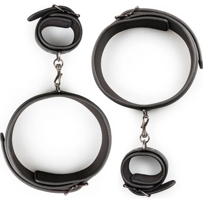EasyToys Thigh and Wrist Cuff Set Black