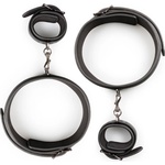 EasyToys Thigh and Wrist Cuff Set Black