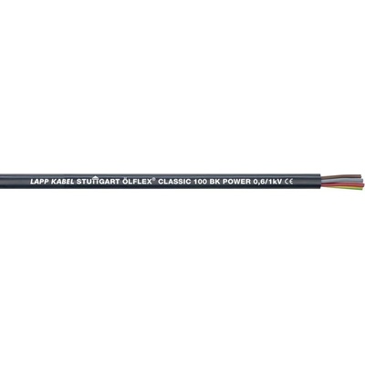 Lapp CLASSIC 100 BK POWER 1120474/1000 riadiaci kábel 4 G 4 mm² 1000m čierna