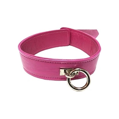 ROUGE Leather Plain Collar with Removeable O-Ring