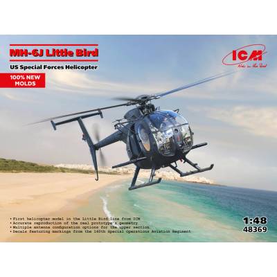 ICM MH-6J Little Bird, US Special Forces Helicopter 1:48