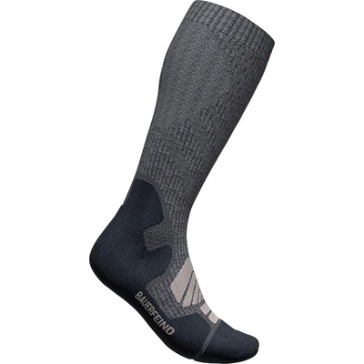 Bauerfeind Sports Мъжки туристически чорапи Bauerfeind Sports Outdoor Merino Compression Socks Compression socks - Lava Grey - размер 38-41 (201-7778-0111)