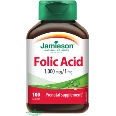 Jamieson Фолиева киселина 1000 мкг 100 таблетки