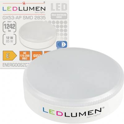 LEDlumen GX53-AP 12W 230V LED CCD Neutrálna biela