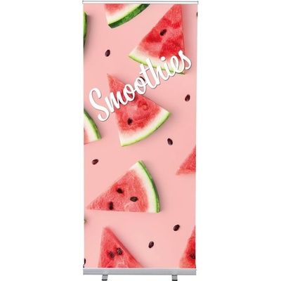 Jansen Display Set Roll-baneru Budget s vytištěným motivem, Smoothies, 870 x 2080 mm